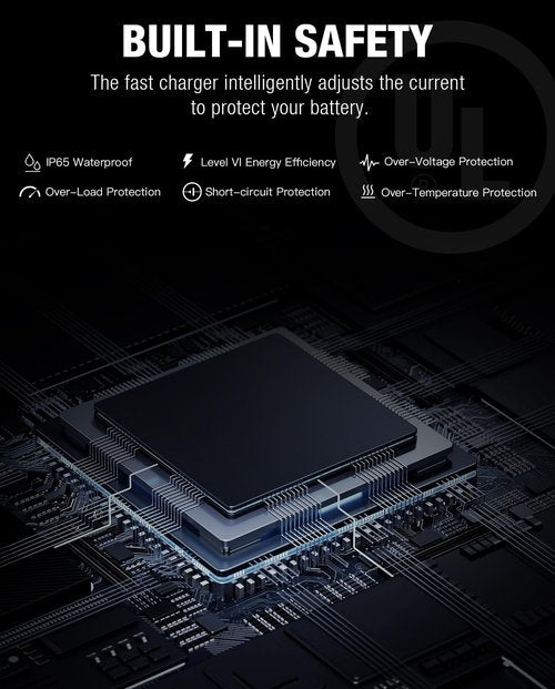 UL CE Certified 53.6V 3.9A Fast Charger Compatible with Segway Ninebot MAX G3, F3, F3 Pro, GT3, ZT3 Pro, Quick Charging Power Adapter for 48V Lithium Battery, Battery Power Supply Original Replacement