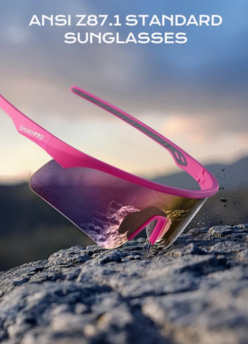 SHINYPRO Z87 Running Sunglasses for Men Women,UV 400 Protection Anti Scratch Impact-resistant Lens