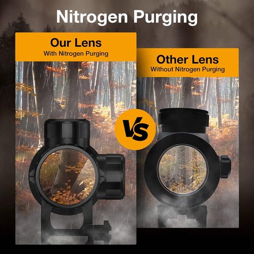 CVLIFE 4x32 Compact Rifle Scope - Durable Optics for Precision Hunting | Includes Mounts
