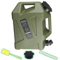 Xurwiin 5 gallon Camping Water Container with Spigot, Portable BPA-Free Water Jug for Camping Hiking Emergency Stroage (Army Green, 5, Gallons)