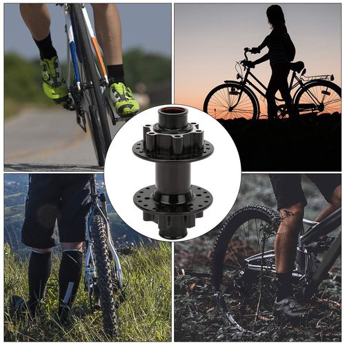 Alomejor disc Brake hub, Lightweight Mountain Bike hub Compatible Multiple Systems for Mountain Bikers Road Cyclists Off Road Trails