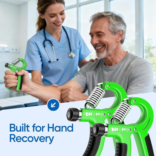 FitBeast Grip Strength Trainer - Adjustable Hand Grip Strengthener for Athletes & Rehab | 10-132 lbs Resistance