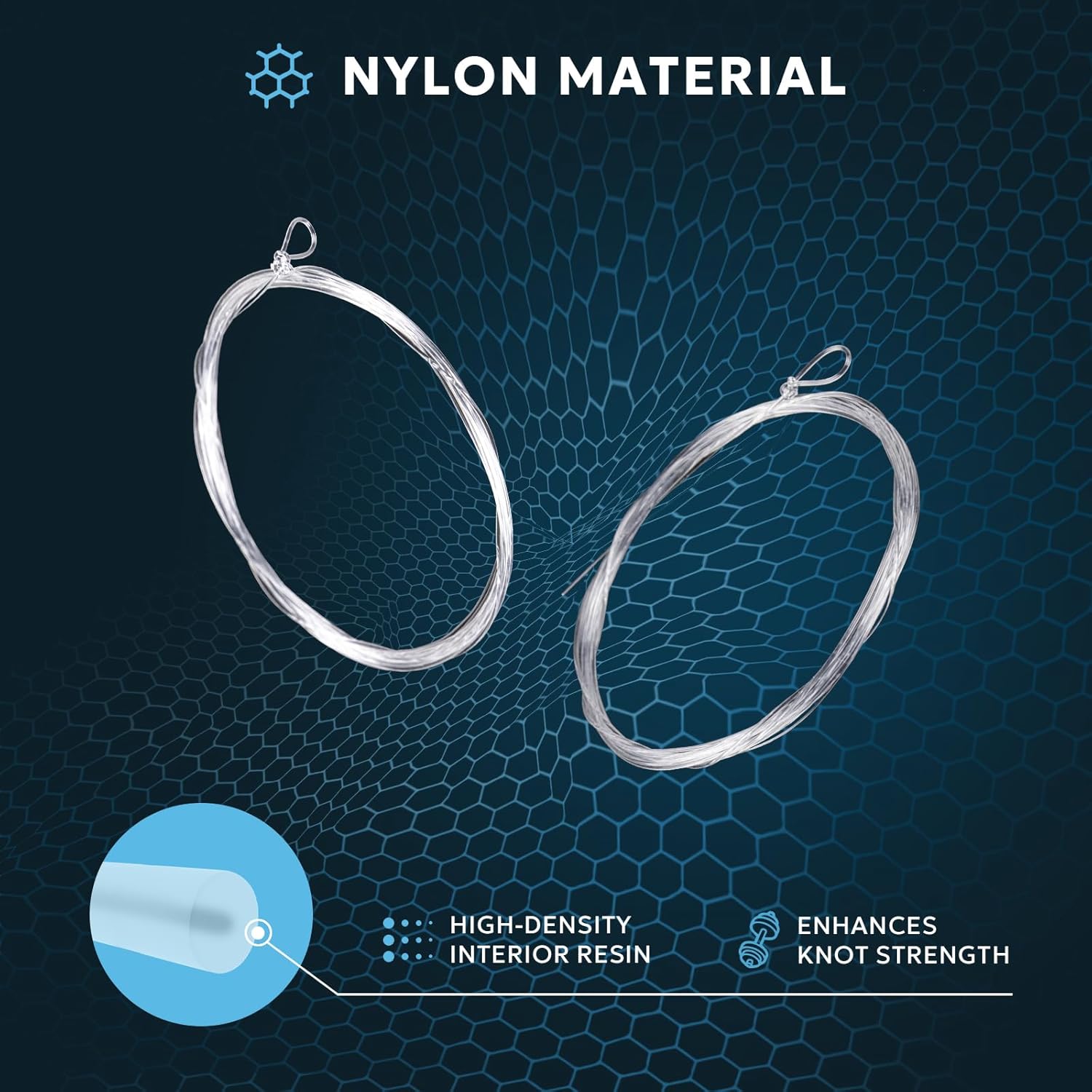SF Pre-Tied Loop Fly Fishing Leader - Tapered Nylon for Trout & Saltwater | 7.5FT to 15FT Options