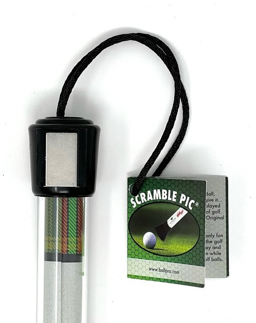 No Worry Sports Original Scramble Pic Golf Ball Retriever with Suction Cup End and Magnetic Cart Fastener