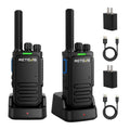 Retevis MateTalk B4 Walkie Talkie for Adults,Noise Reduction 2 Way Radio,USB-C Charging,VOX,License Free,Portable Two Way Radio for Camping Hiking Family (2 Pack)