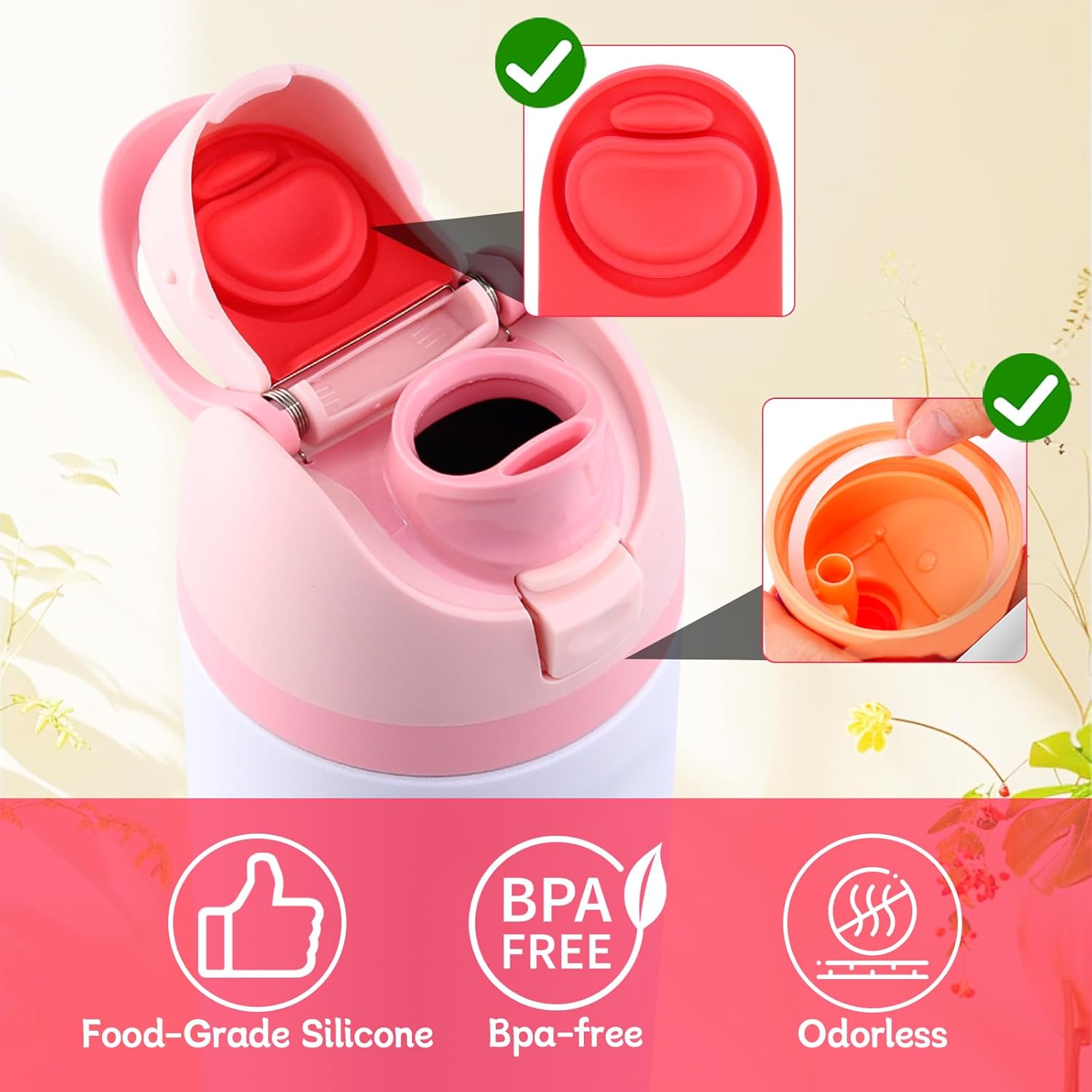 Owala | Replacement Lid Rubber Seal Stopper & O-Ring Gasket Set - Compatible with 24/32 oz Water Bottles