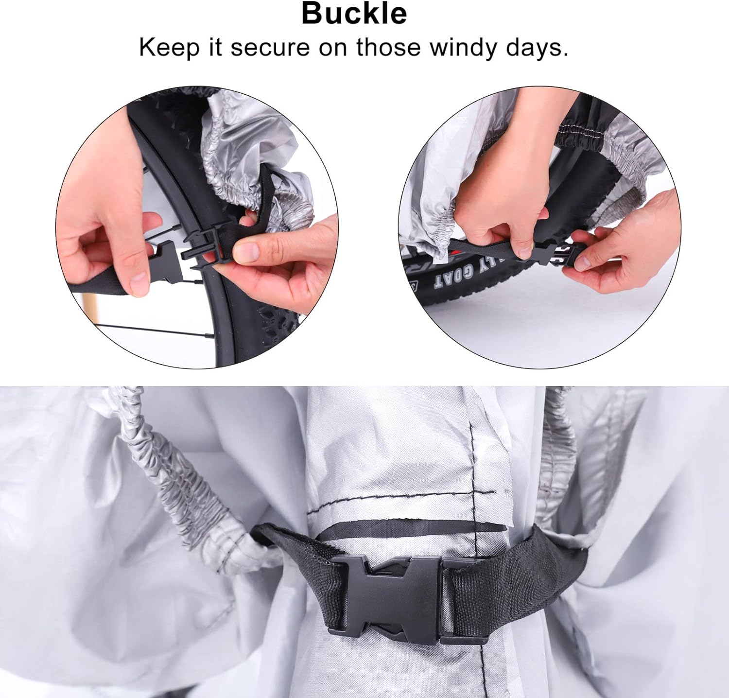 Skiennix Waterproof Bike Cover - Heavy Duty Outdoor Protection Against Rain, Snow & UV | Fits Mountain & Road Bikes