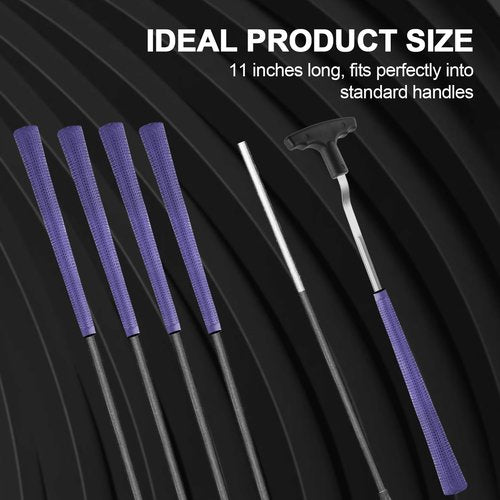 PEUTIER Golf Grip Removal Tool, 11" V-Groove Grip Remover Saver for Standard Length Swinging Grips, High-Carbon Steel Golf Club Grip Remover Tool Gripping Supplies Accessories for Grip Removal