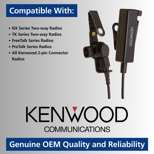 Headset, Earbud with in-Line PTT Mic