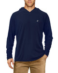 Roadbox Men's Sun Protection Long Sleeve Hoodie UPF 50+ Outdoor UV Fishing Shirts (XX-Large)