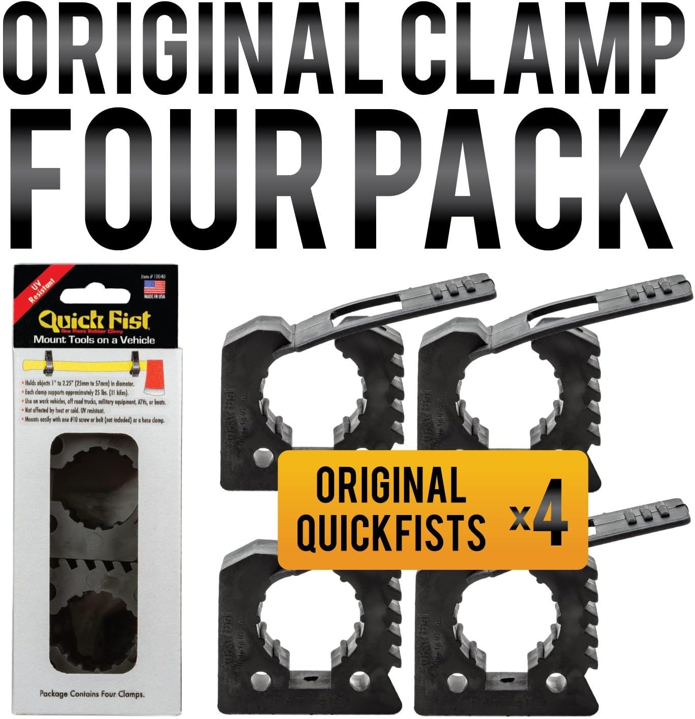 Quick Fist 4 Clamp Box - Heavy-Duty Mounting Solution for Secure Equipment Storage