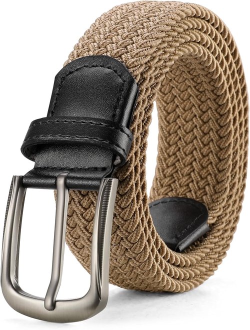 GAEKEAO Elastic Braided Stretch Belt for Men - Perfect Gift for Golf, Casual Shorts & Jeans