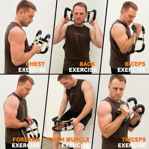 Twister Arm Trainer, The Ultimate Chest Workout Equipment for Men, 60-110lb Adjustable Resistance for Anywhere Arm Training
