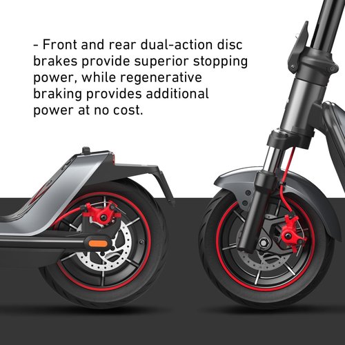NIU Electric Scooter - Powerful E-Scooter with Suspension, 600-1000W, 18-37.3 Miles Range | Top Speed 17.4-23.6MPH