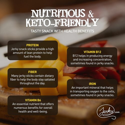 Jerky.com 26pc Meat Sticks Variety Pack - Low Sugar, High Protein Beef Jerky Gifts | Gluten Free & Keto-Friendly