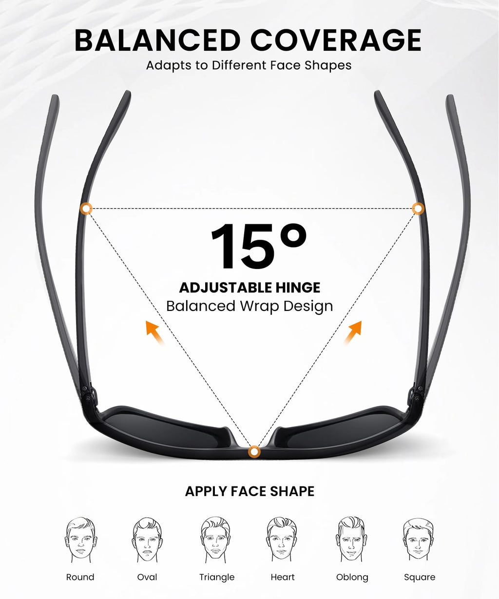 CIFOYA Sunglasses-Men Polarized Mens Sunglasses: Classic Women Sun Glasses UV Protection for Fishing Driving Golf