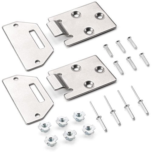 2 Pack Golf Cart Seat Hinge Kit for EZGO TXT Medalist 1995-up Golf Cart Electric/Gas, Hinge Kit Replaces OEM 71610-G01 71609-G01