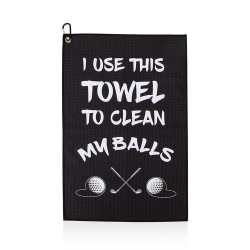 Golf Towel,Printed Funny Golf Towels Microfiber Golf Towels for Golf Bags with Clip Golf Accessories Golf Gifts for Men Golfers Husband Boyfriend Dad Birthday Gifts for Golf Fan,Golf Lover Gift
