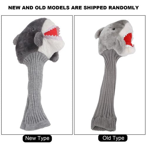 Golf Cover, Adorable Shark Shape Plush Cloth Golf Wood Driver Cover