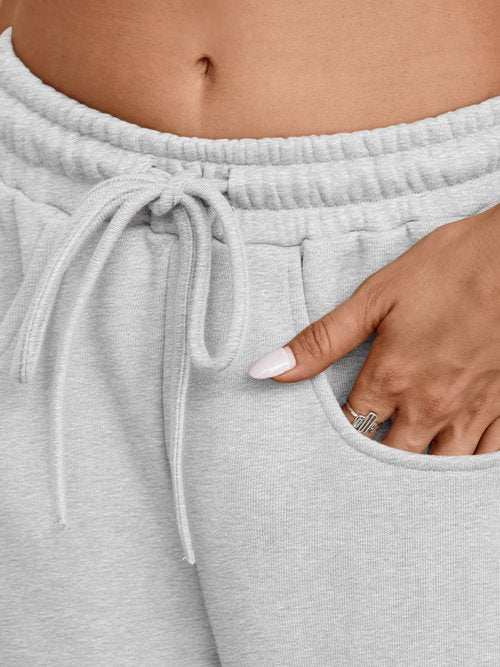 Trendy Queen Barrel Sweatpants Womens Wide Leg Pants Baggy Palazzo Lounge Comfy Flowy Pants Teen Girls Fall Clothes Outfits Grey M