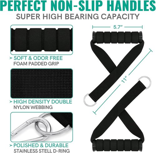 Aihoye Resistance Bands - Versatile Exercise Bands with Handles & Door Anchors for Strength Training