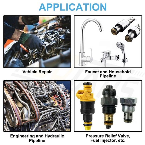 KOOTANS Nitrile Rubber O Ring Kit - 1200 Pcs Assortment in 24 Sizes for Plumbing & Automotive Repairs