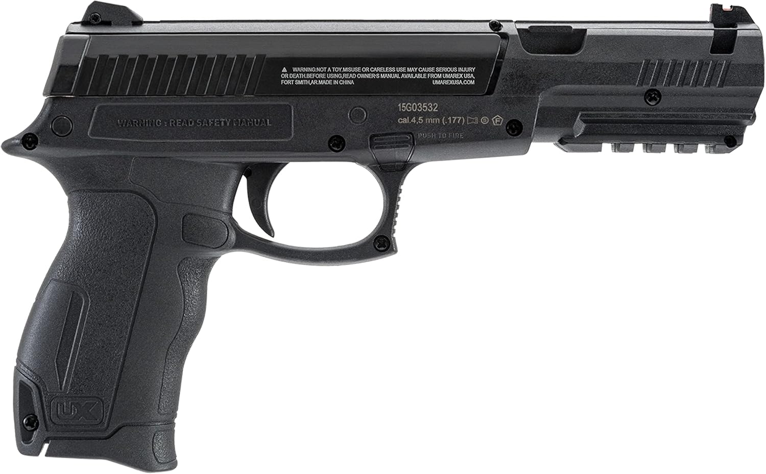 Umarex DX17 .177 Caliber BB Gun Air Pistol - Includes 200 Steel BBs for Enhanced Shooting Experience