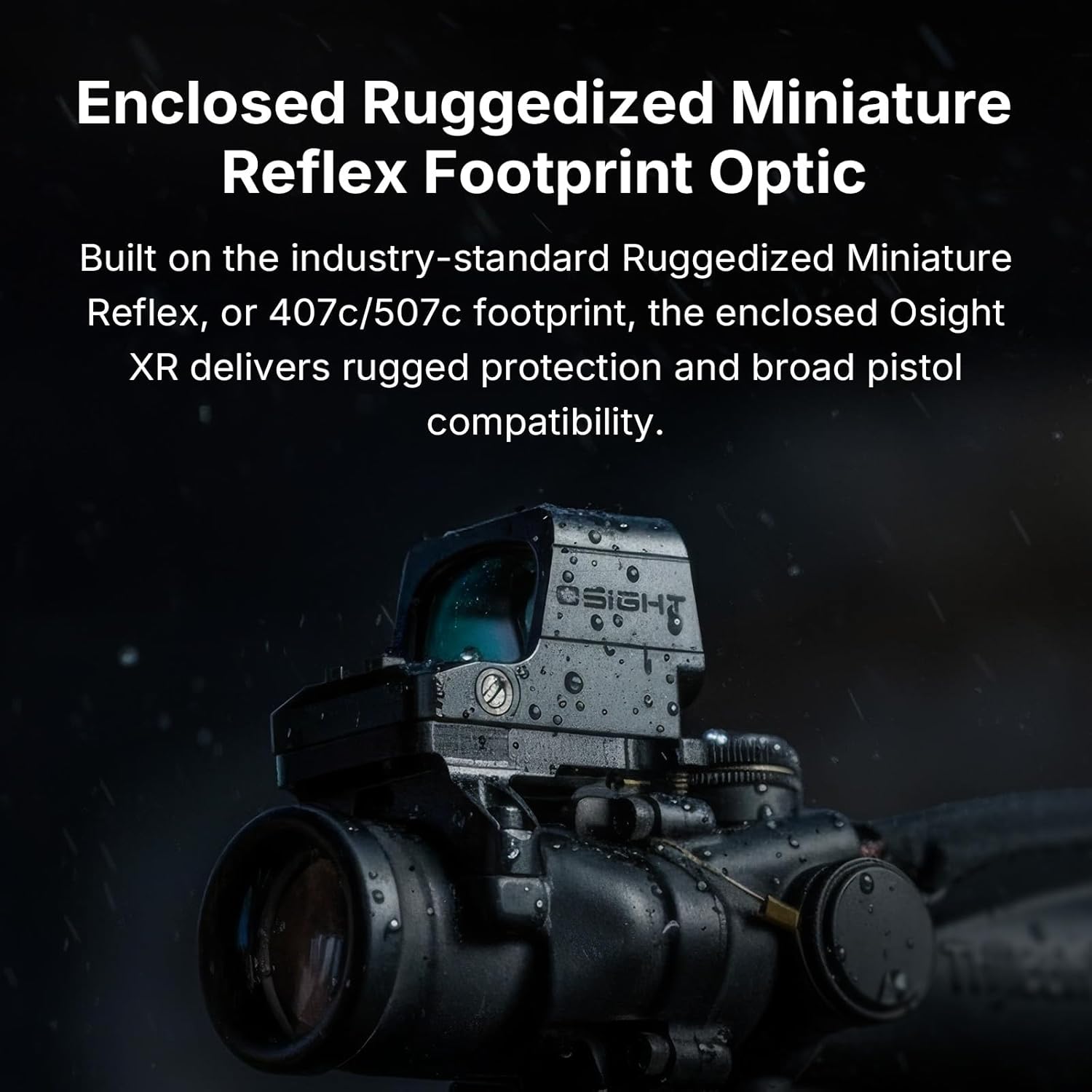 OSIGHT Multi-Reticle Dot Sight - 2/6 MOA Dot & 32 MOA Circle for 407c/507c | Includes OSP-157 Picatinny Riser Mount
