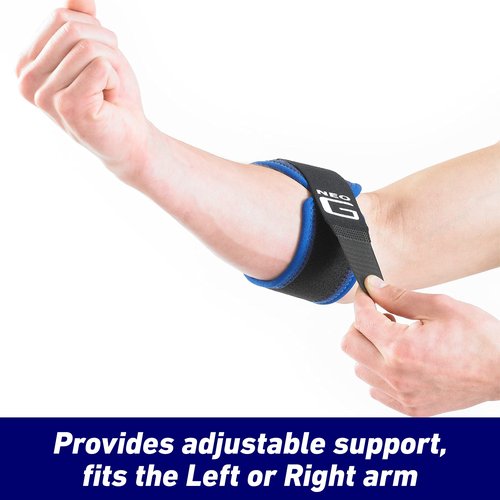 Neo-G Tennis/Golf Elbow Strap - Support For Epicondylitis, Tennis/Golfers Elbow, Sprains & Repetitive Strain, Forearm Pain – Class 1 Medical Device - One Size - Blue