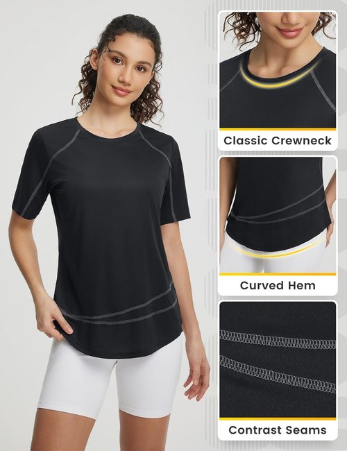 Baleaf Women's Sun Shirt - UPF 50+ UV Protection, Quick-Dry Lightweight Top for Hiking & Running