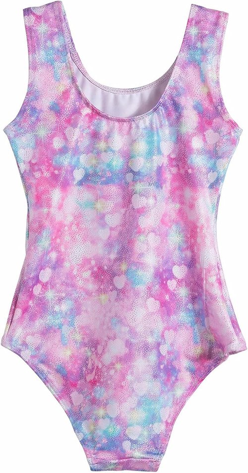 Domusgo Gymnastics Leotards - Sparkly One-Piece Tumbling Outfits for Girls | Perfect Fit & Comfort