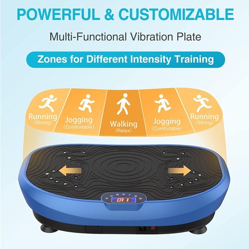 AXV Vibration Plate Exercise Machine - Whole Body Workout Fitness Platform for Weight Loss & Toning