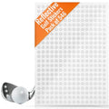 Golf Club & Golf Ball, White Reflective Dot Stickers, 3M Weatherproof Decals for Enhanced High Speed Camera Detection and Simulators, 1/4 Inch Size, Pack of 546