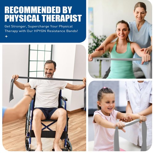 Resistance Bands for Working Out, Ankle Resistance Bands, Physical Therapy Bands for Strength Training, Yoga, Pilates, Stretching, Stretch Elastic Band with Different Strengths, Workout Bands for Home