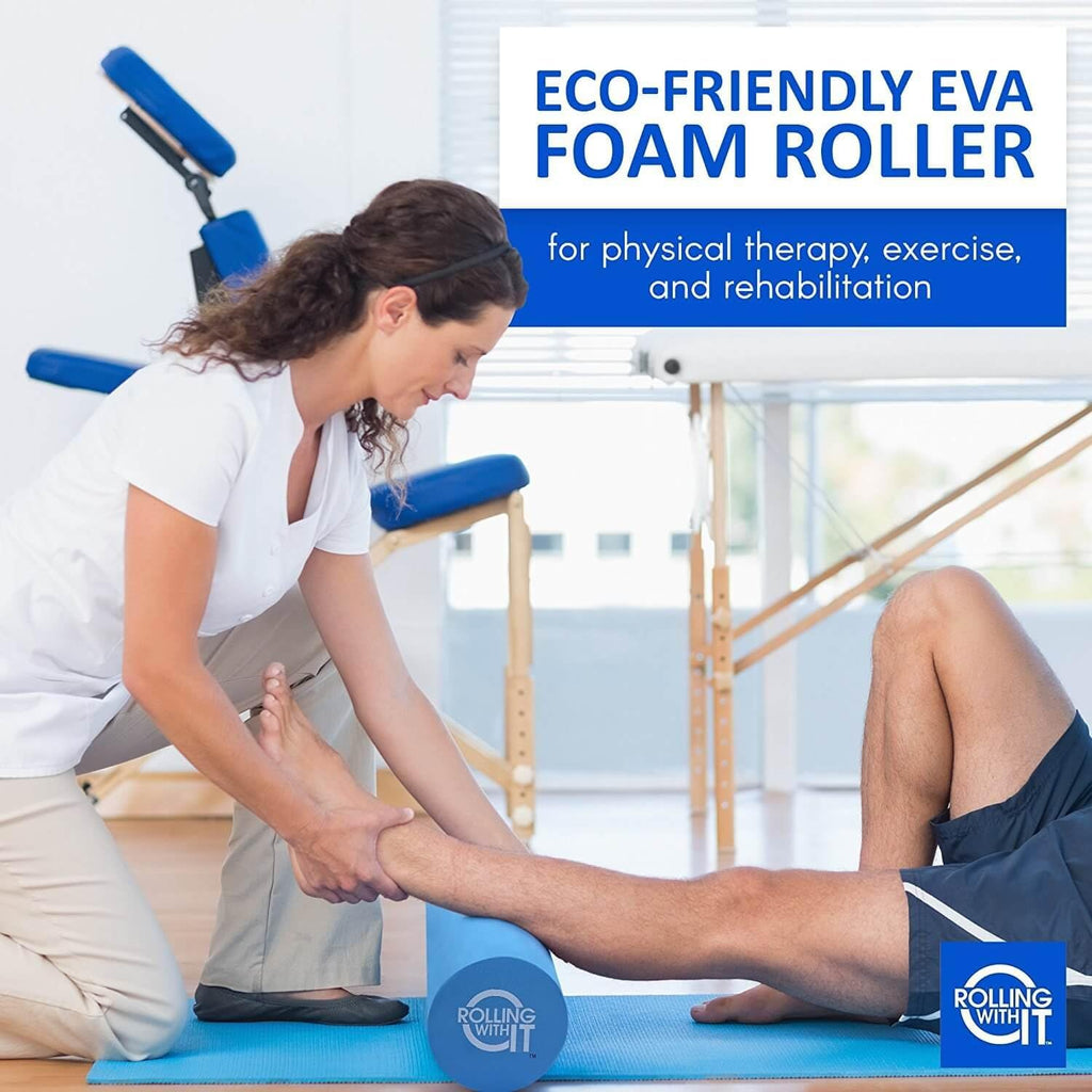 Rolling With It Foam Roller - High Density Muscle Roller for Therapy & Recovery | Eco-Friendly Design