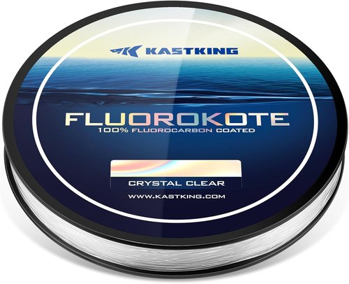 KastKing Fluorokote Fishing Line - 100% Fluorocarbon Coated, Extreme Clarity & Shock Resistant, 200 Yards