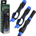 Seenelling 3 Pack Golf Grip Trainers, Golf Training Aid, Swing Trainer Club Grips Accessories for Right Handed Club Grip Equipment to Help Correct Hand Position (Blue)