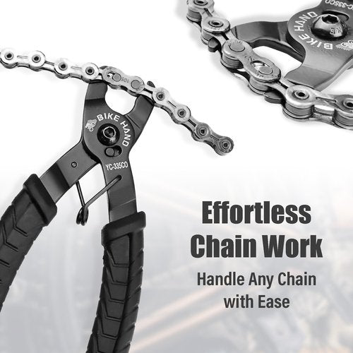 BIKEHAND Bike Bicycle Chain Master Link Pliers Tool - MTB Road Quick Link Remover Removal - Compatible with All Brands: for Shimano Sram KMC Chain - Standard