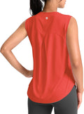 SANTINY Women's Athletic Tank Tops - Breathable Lightweight Yoga & Tennis Shirts | Perfect for Running