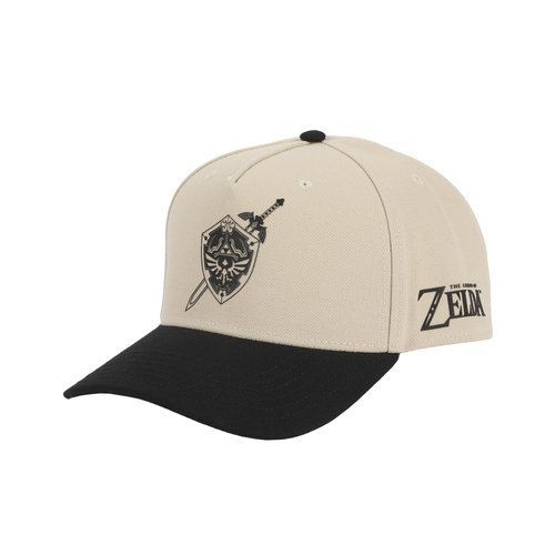 Bioworld The Legend of Zelda Hylian Shield Embroidery Poly Wool B104 Baseball Cap Snapback White