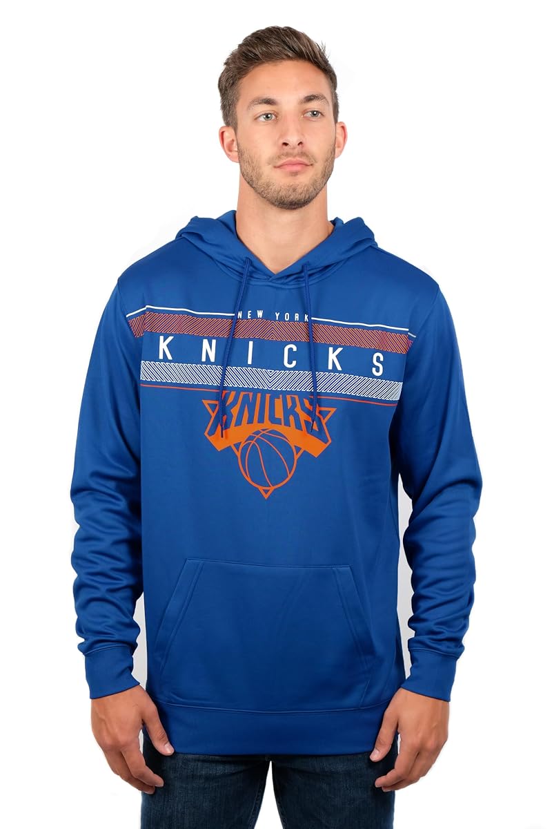 New York Knicks Team Color Ultra Game NBA Hoodie Sweatshirt - Midtown Heavyweight