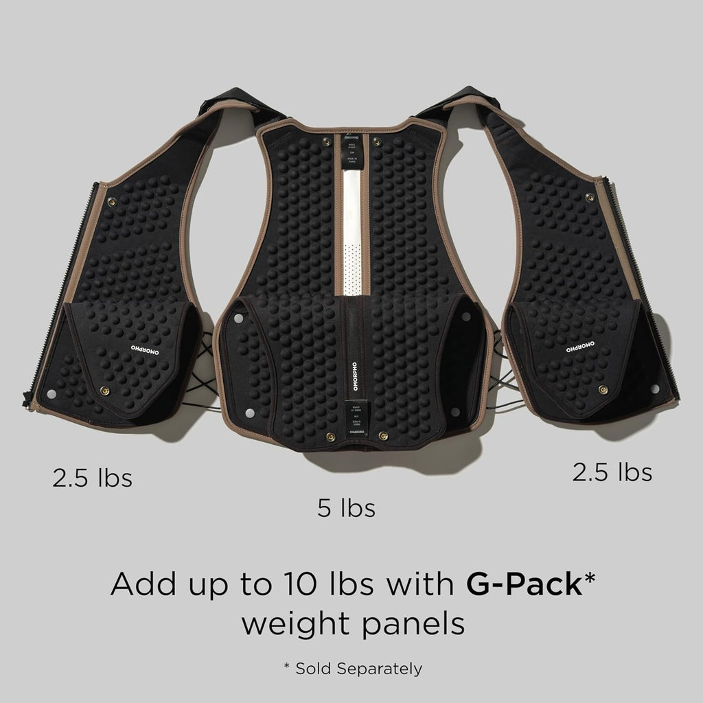 OMORPHO Men's G-Vest Icon - Adjustable 10 lb Weighted Vest for Enhanced Comfort in Training | Hiking & Running