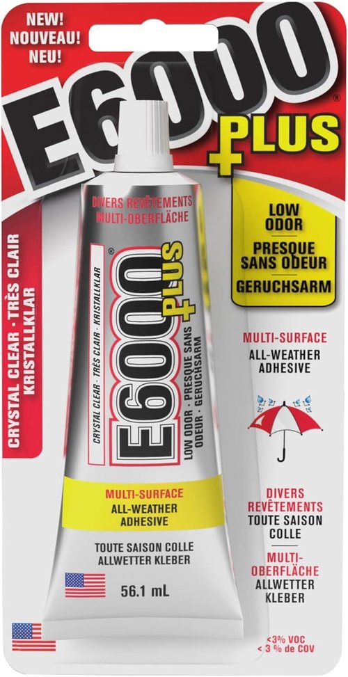 E6000 Clear Multipurpose Adhesive - Strong Bonding Solution | 1.9 Fl Oz Size