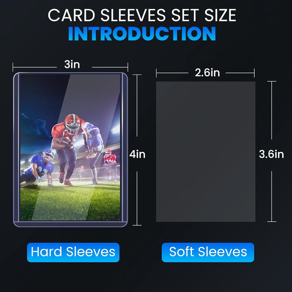 Toploaders | 200 Card Sleeves by [Brand Name] - 3" x 4" Hard Plastic Protectors for Baseball & Trading Cards