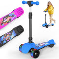 VOLPAM C001 Electric Scooter for Kids, 80W Motor, Max Safe Speed 5MPH, 3 Adjustable Height, Lean-to-Steer, 3.5" Lighted Up Wheel, Foldable Scooter for Boys & Girls