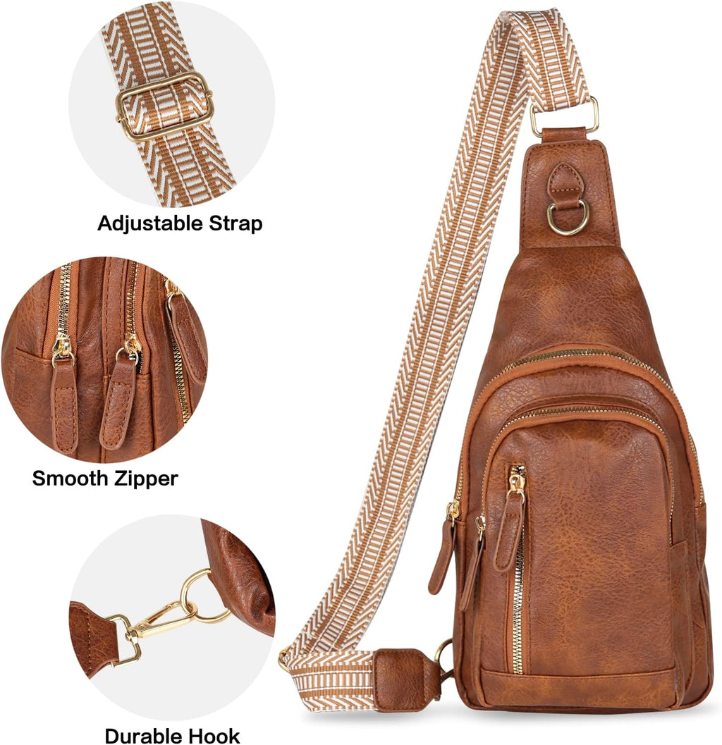 Relang Sling Bag - Trendy Leather Crossbody Fanny Pack for Women | Perfect for Travel & Daily Use