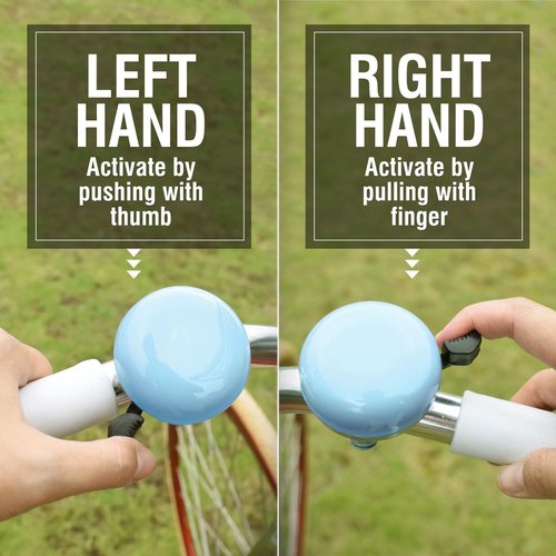 MARQUE Beach Cruiser Bike Bell - Classic Design for Adults & Kids | Traditional Ring Sound