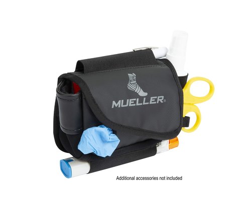 MUELLER Sports Medicine Medi Kit PPE ProPack Bag Only for Men and Women, Athletic Training Kit, Medical Supply Bag for Sports Teams, Compact Medical Waist Pack, Waterproof, Black, One Size