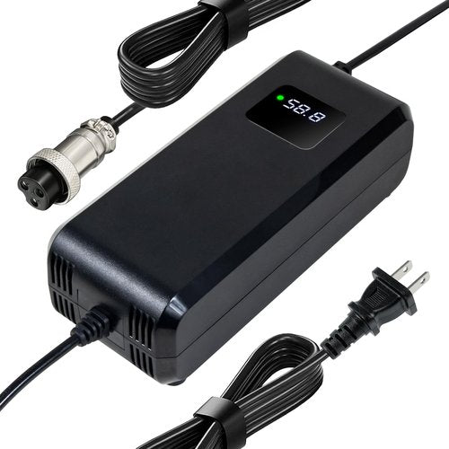 YZPOWER 58.8V 4A Lithium Battery Charger for Electric Bike Electric Scooter ，Ebike Battery Charger for 48V 52V 14s Li-ion Batteries Gx16-3 Standard 3 Prong Plug