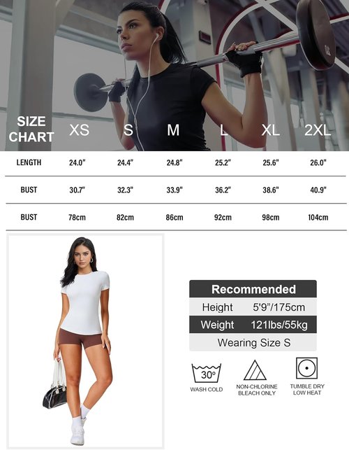 Kinglaman Women's Slim Fit Crew Neck T-Shirts - 5 Pack Casual Summer Tees for Workout & Everyday Wear